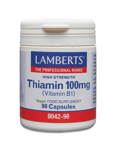 Thiamin 100mg (Vitamin B1) 90 capsules Lamberts
