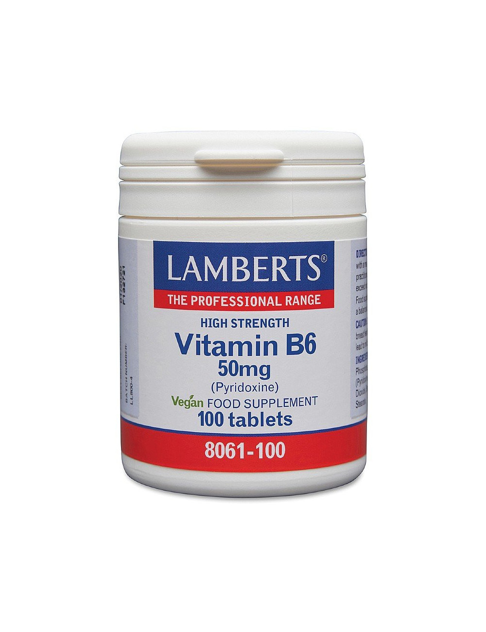 Vitamin B6 50mg 100 tablets Lamberts