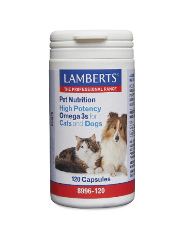 Lamberts High Potency Omega 3s for Cats and Dogs 120 capsules
