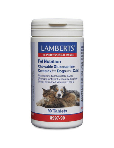 Chewable Glucosamine Complex for Dogs (&amp; Cats) Lamberts 90 tablets