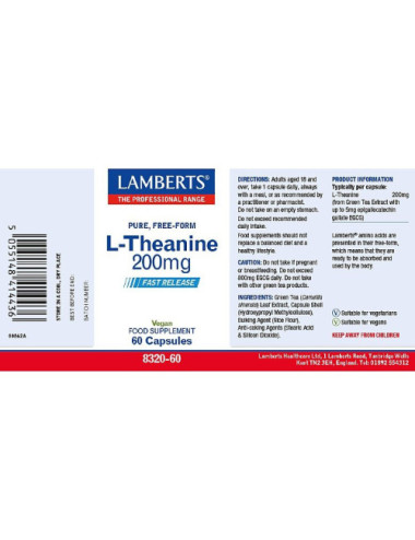 L-Theanine 200mg Lamberts