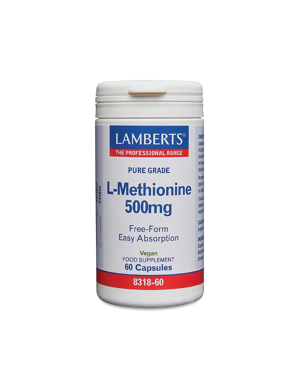 L-Methionine 500mg Lamberts