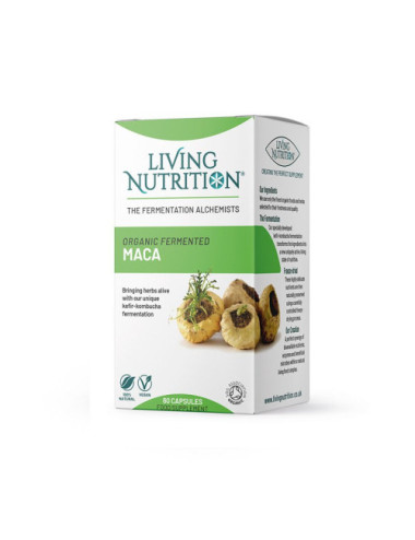Living Nutrition Organic Fermented Maca 60 capsules