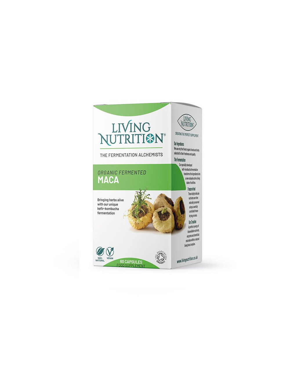 Living Nutrition Organic Fermented Maca 60 capsules