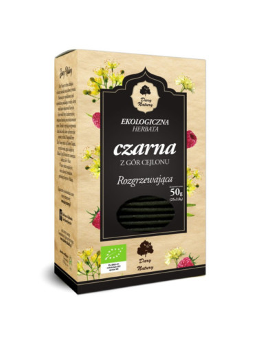 Warming Black Ceylon Tea, Ecological, Dary Natury 25 tea bags