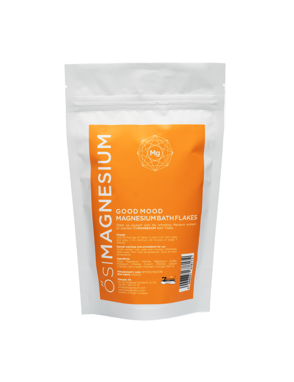 Good Mood Magnesium Bath Flakes with Orange & Mandarin, 1000g