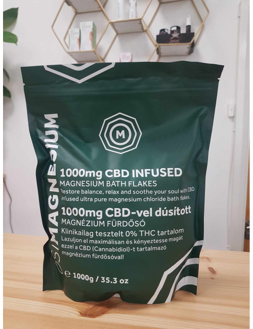 Magnesium Bath Flakes with 1000MG CBD, 1000g