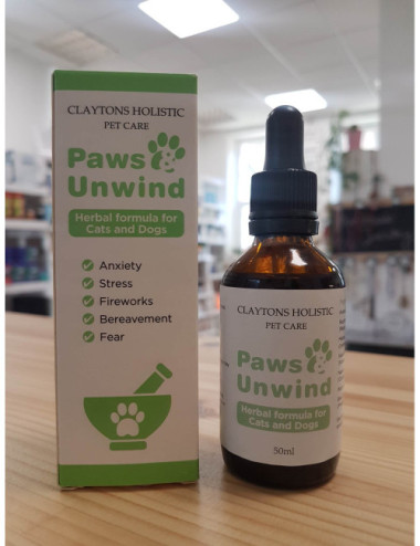 Paws Unwind Herbal Tincture for Cats & Dogs 50ml