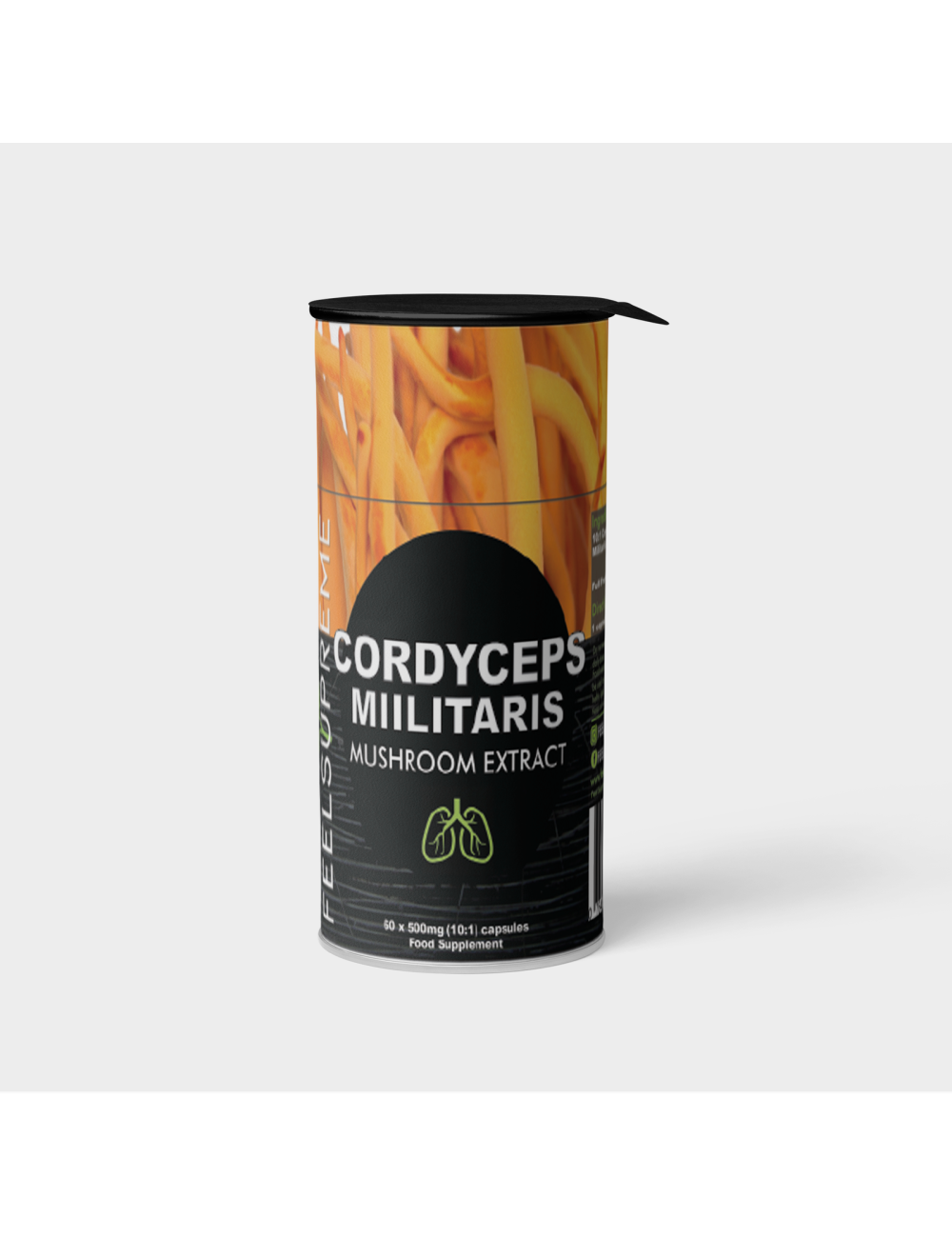 Cordyceps Militaris Mushrooms Extract 60 capsules x 500mg (10:1), Feel Supreme