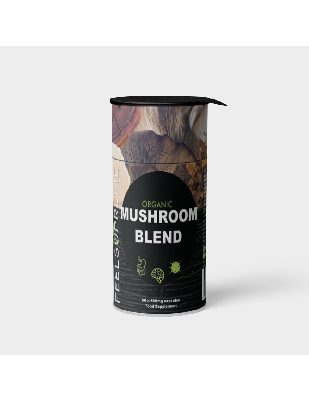 Organic Mushroom Blend 60 Capsules Feel Supreme