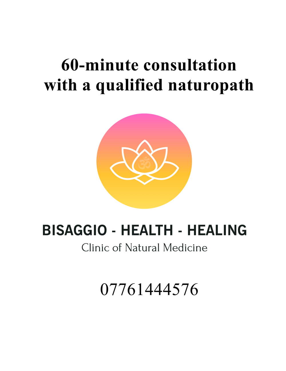 60-minute consultation with a qualified naturopath