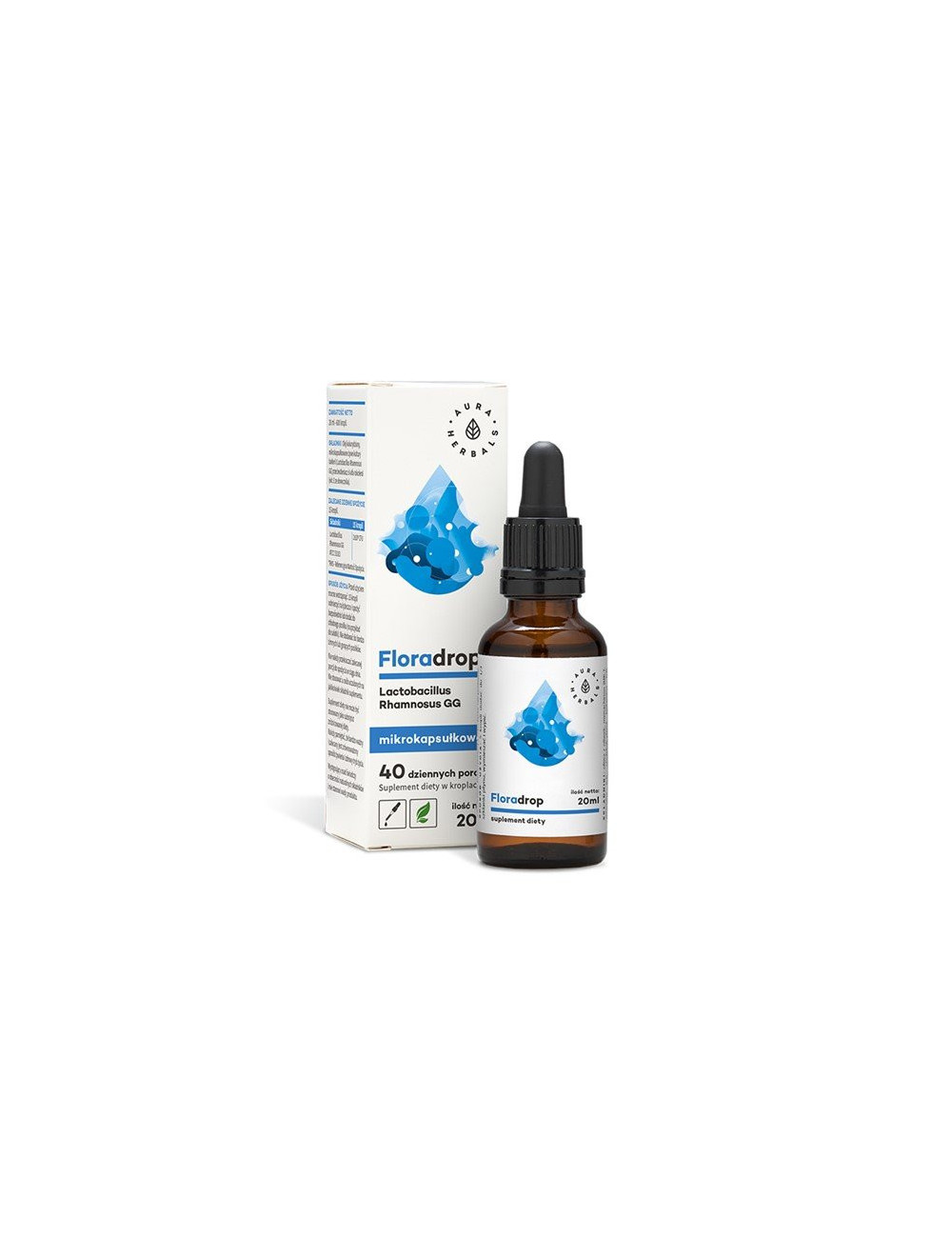 Floradrop ,Lactobacillus Rhamnosus GG, in drops, 40 daily servings, 20 ml BBD 21.07.26