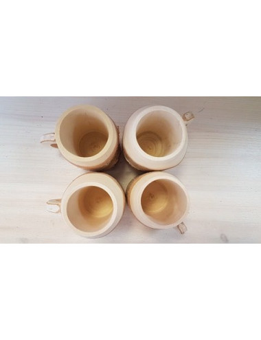 Handmade Wooden Mugs SMALL Size