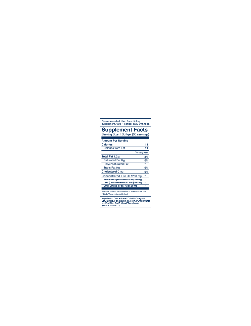 Wild Alaskan Fish Oil, Peak EPA, 1000 mg, 60 Fish Softgels