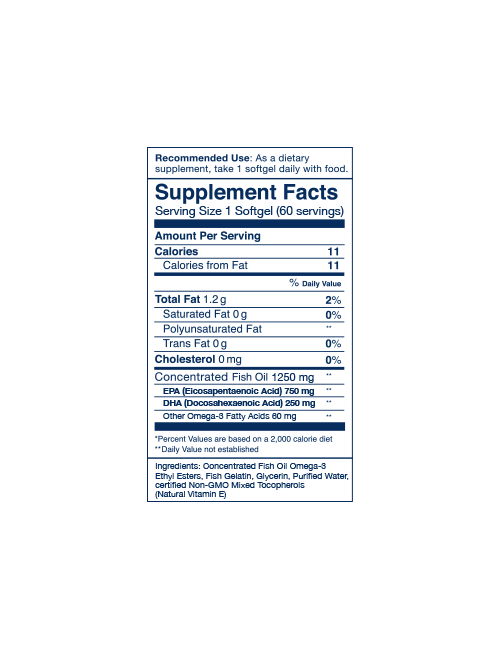Wild Alaskan Fish Oil, Peak EPA, 1000 mg, 60 Fish Softgels