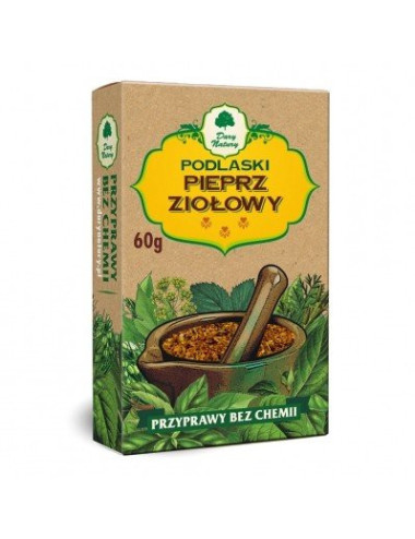 Herbal Pepper 60g, Naturally chemicals free, gluten free, Dary Natury
