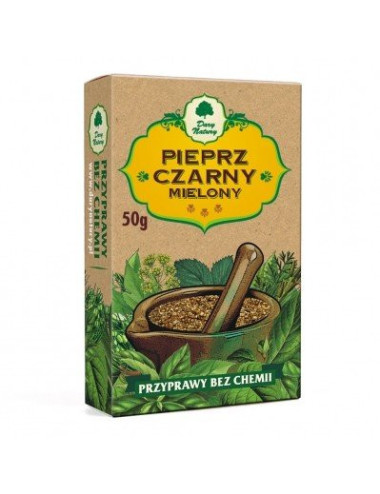 Black Pepper Powder 50g, Naturally chemicals free, gluten free, Dary Natury