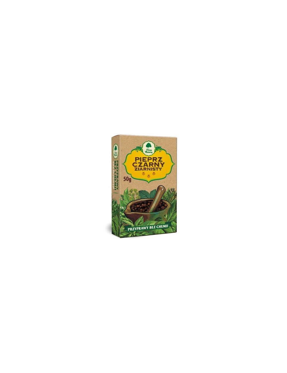 Black Pepper Grain 50g, Naturally chemicals free, gluten free, Dary Natury