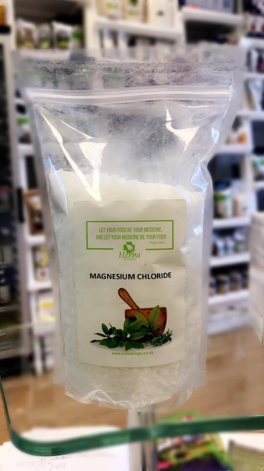 Magnesium Chloride Bath Salt 1000g Natural Herba Kings