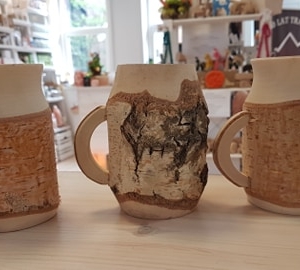 Handmade Wooden Mugs SMALL-TALL Size