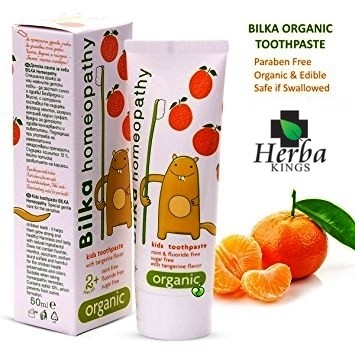 Bilka Homeopathy Kids Toothpaste, Organic, Tangerine flavor 50ml 2+ years