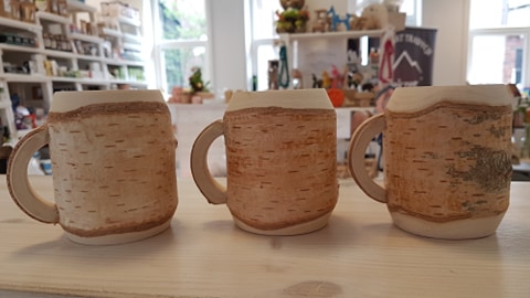 Handmade Wooden Mugs SMALL-SHORT Size
