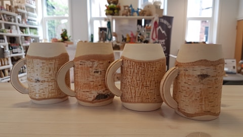 Handmade Wooden Mugs SMALL Size