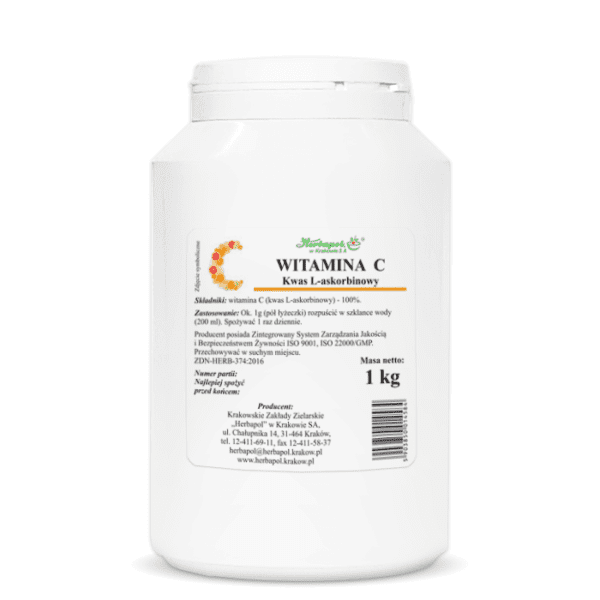 Vitamin C Ascorbic Acid 1000g, Supports the proper functioning of the Immune System