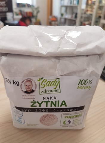 Organic No GMO Wholemeal Rye Flour 100% type 2000  0.5kg
