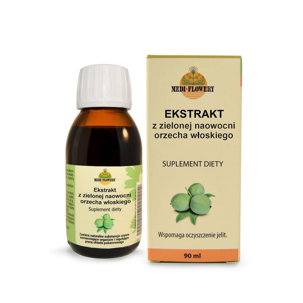 Green Walnut Fruit Extract, Dietary Supplement 90ml Supports Intestinal