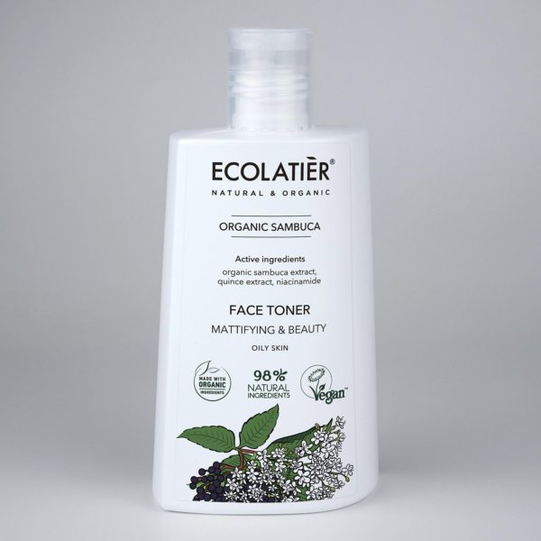 Ecolatier Face Toner, Mattifying & Beauty for oily skin 250ml