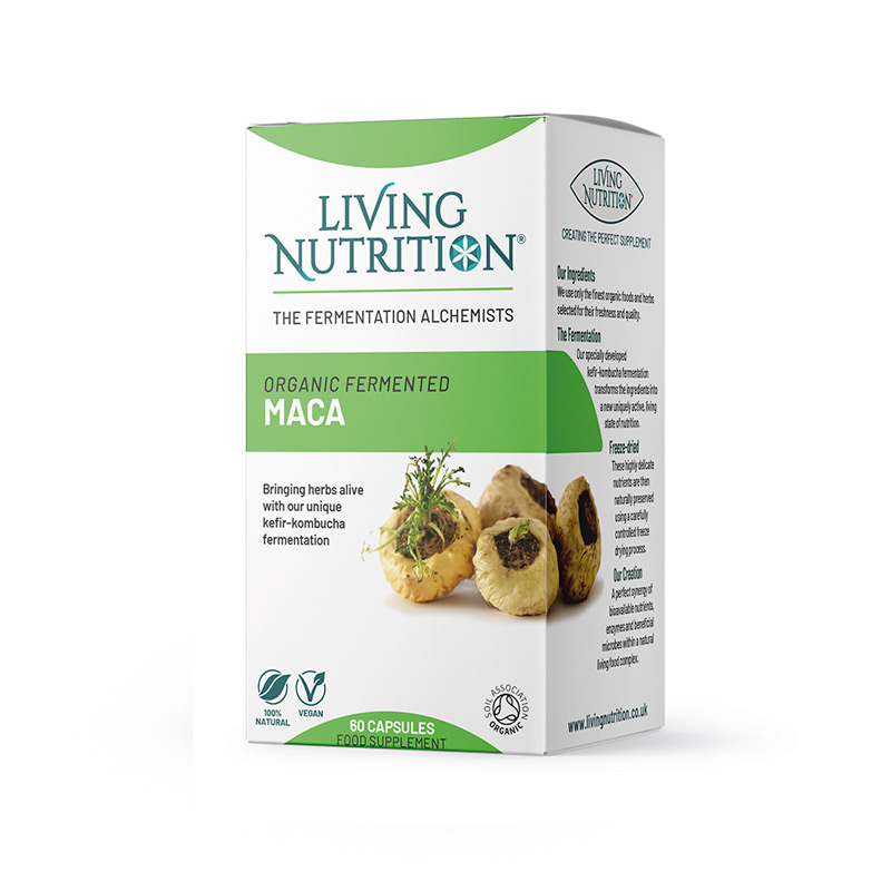 Living Nutrition Organic Fermented Maca 60 capsules