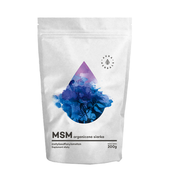 MSM (Methyl Sulfonyl Methane)(Sulfur) Powder 200g Aura Herbals