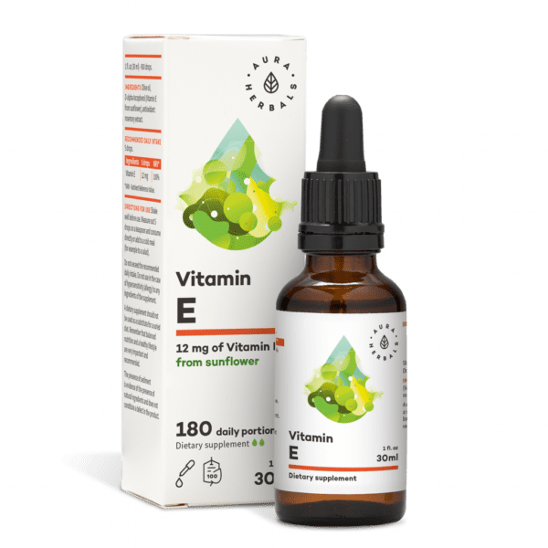 Vitamin E drops (30ml) 12mg E Aura Herbal