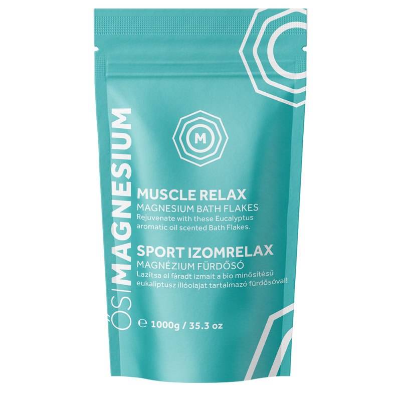 Muscle Relax Magnesium Bath Flakes with Eucalyptus, 1000g