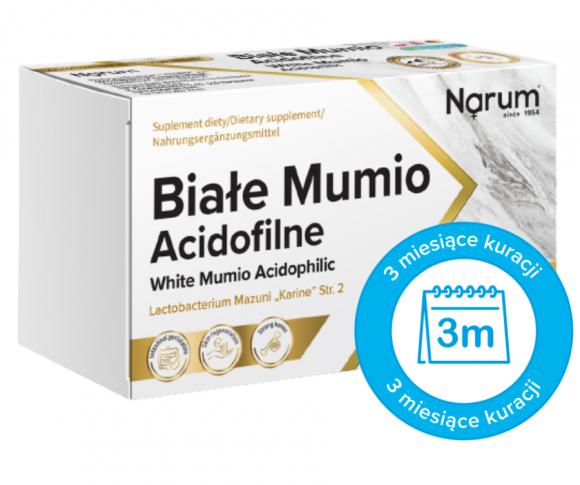 White Mumio Acidophilus 250 mg | 60 capsules NARUM