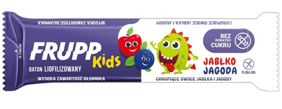 FRUPP Kids apple & blueberry freeze-dried bar 10g / Baton lioflizowany jabłko i jagoda