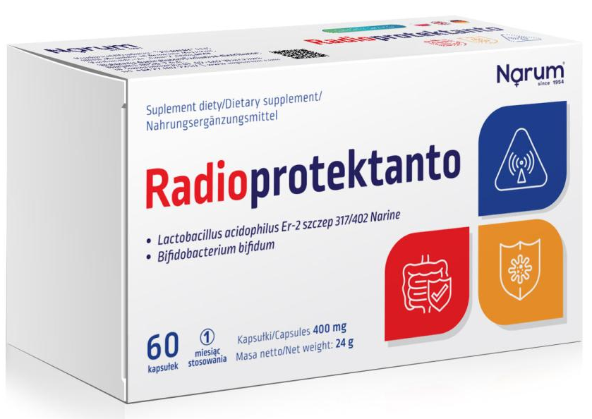 Narum Radioprotectanto 400 mg, 60 Capsules