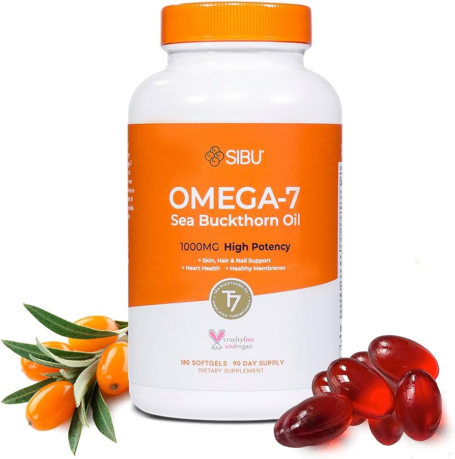 SIBU Omega 7, Sea buckthorn Oil, 60 Soft-Gels