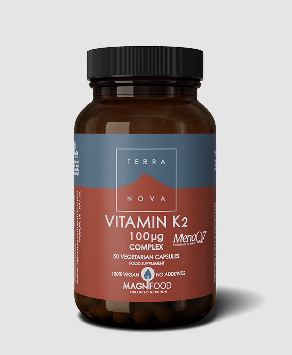Terranova Vitamin K2 (as MenaQ7®) 100µg Complex 50caps.