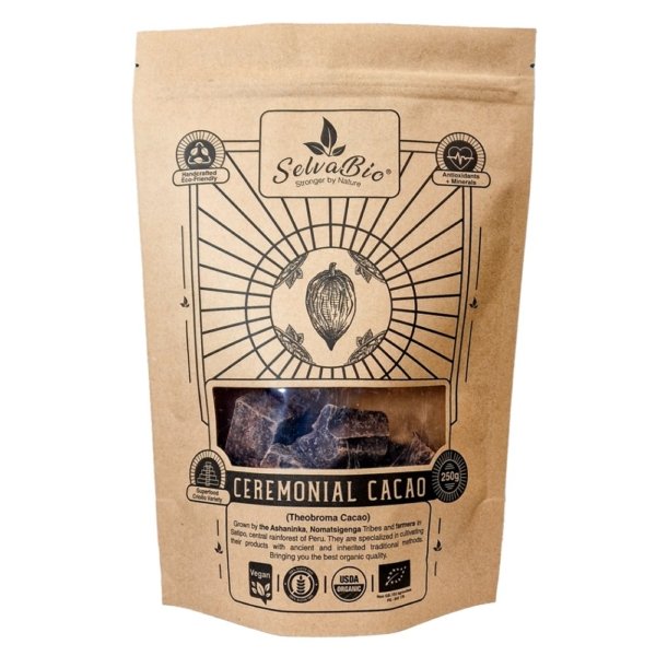 Organic Ceremonial Cacao 250g, SelvaBio