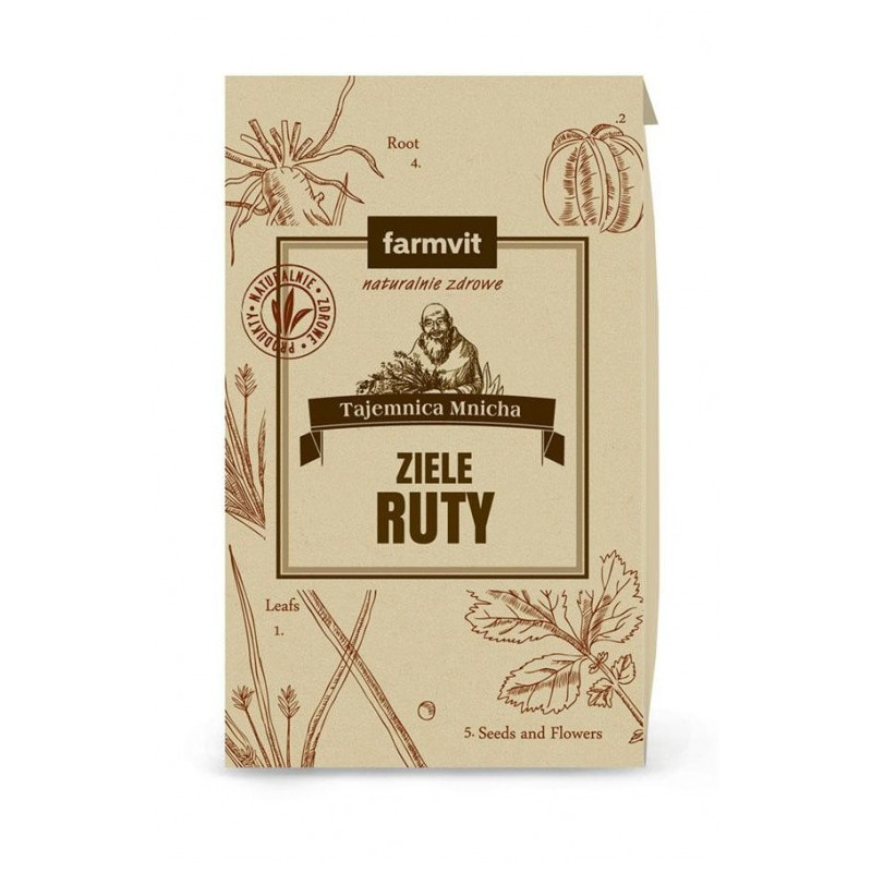 Rue Herb (Ruta graveolens L), 50g Ziele Ruty Farmvit