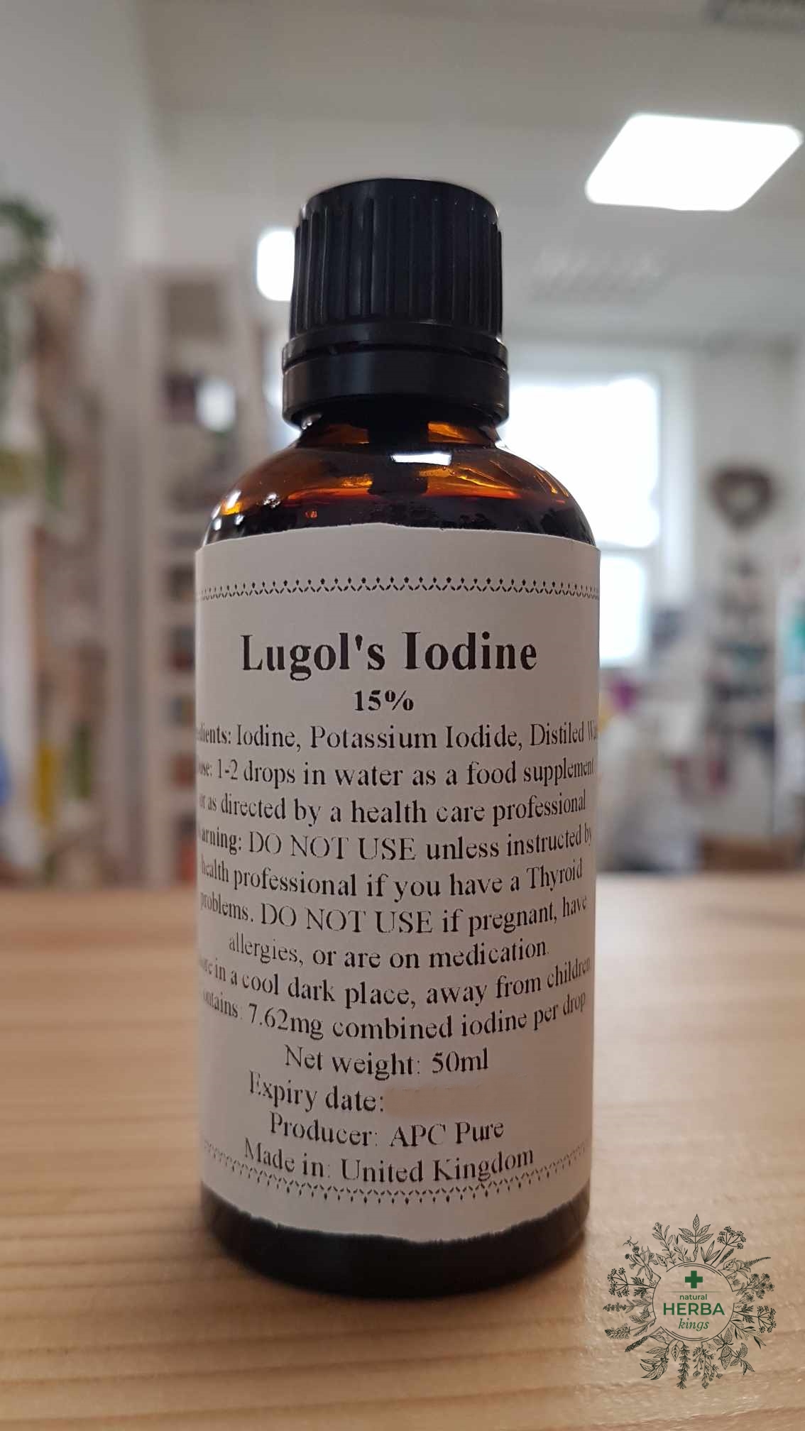 Lugol’s Iodine Solution 15%, 50ml