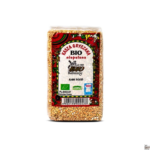 BIO Unroasted Buckwheat Groats 500g / Kasza Gryczana niepalona