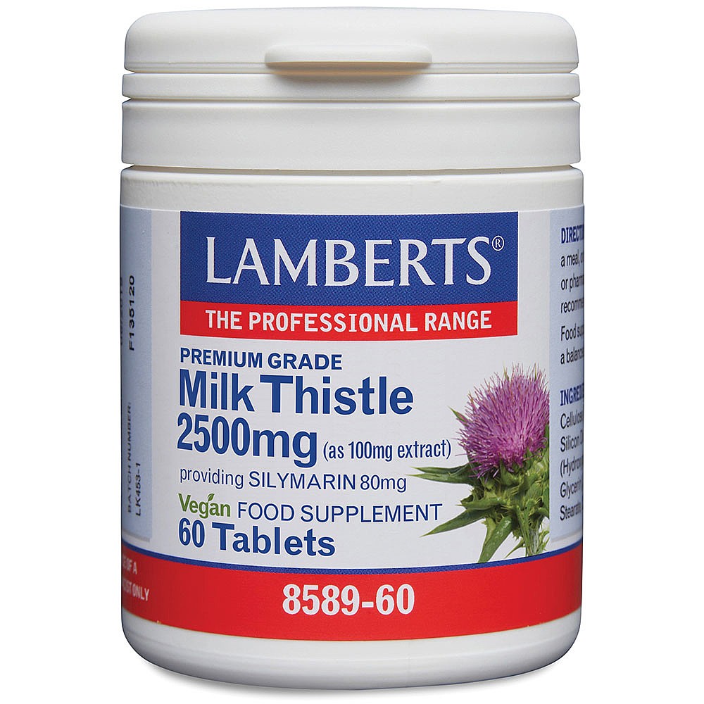 Milk Thistle 2500mg 60 tablets Lamberts