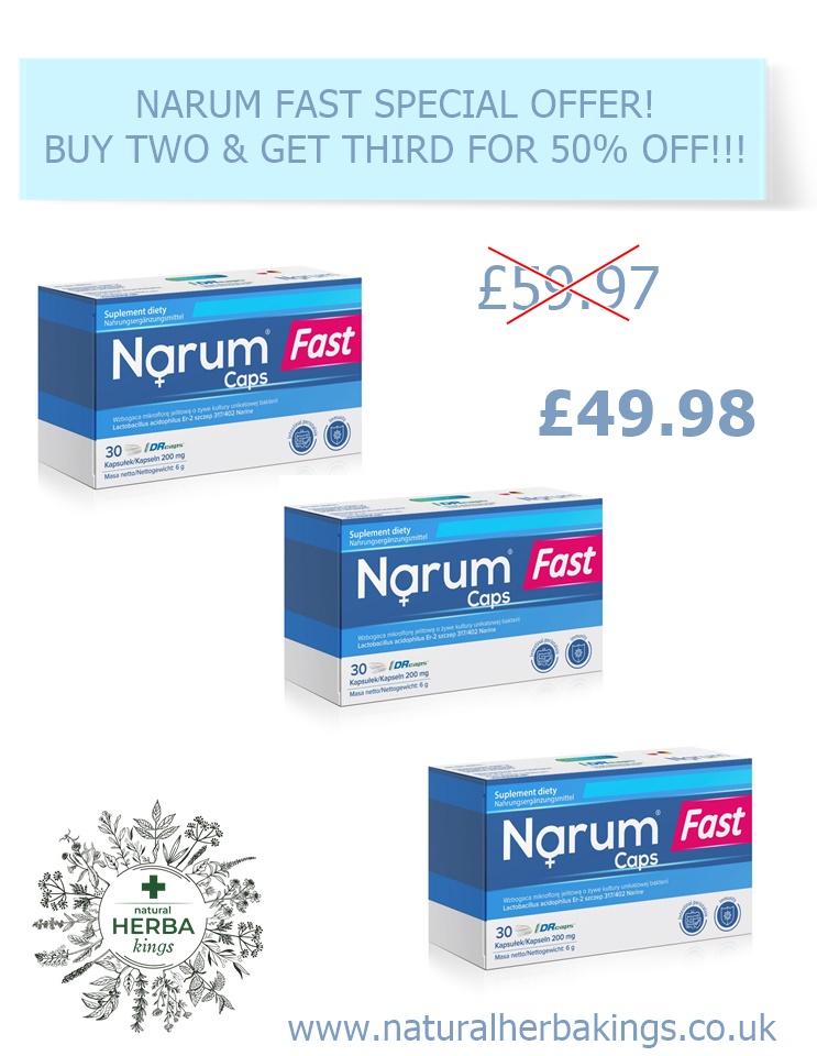 Narum Fast 200mg, 3 BOXES SPECIAL OFFER