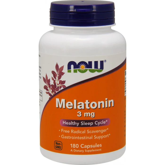 NOW Foods Melatonin 3mg. 180 VCaps.