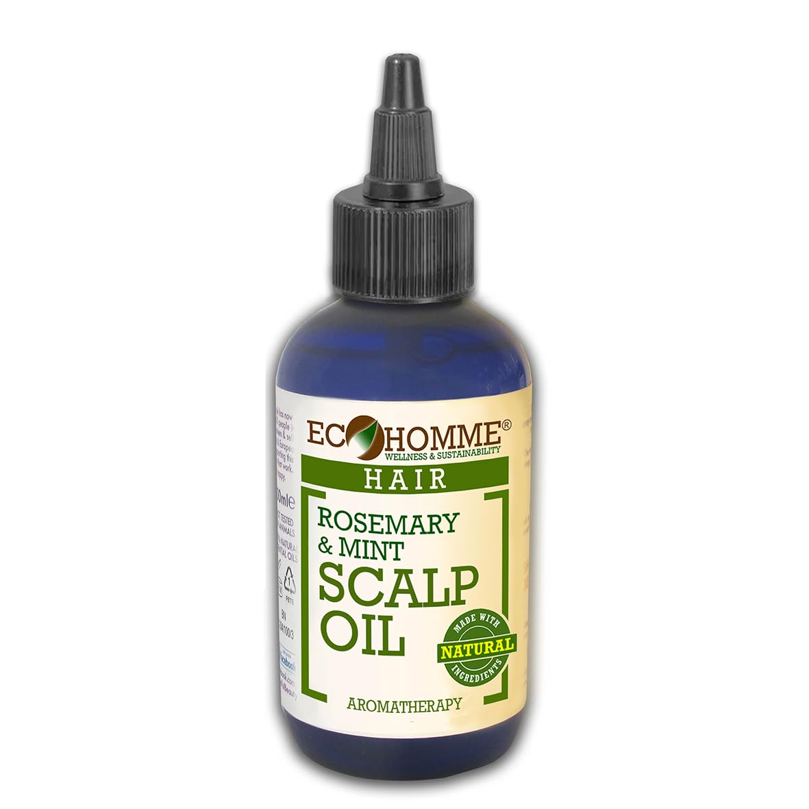 EcoHomme Rosemary & Mint Scalp Oil, Organic 100ml