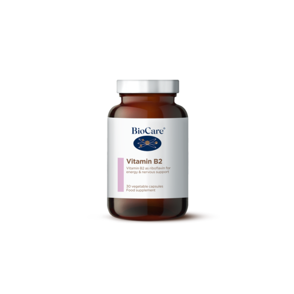 BioCare Vitamin B2 30 Veg Capsules