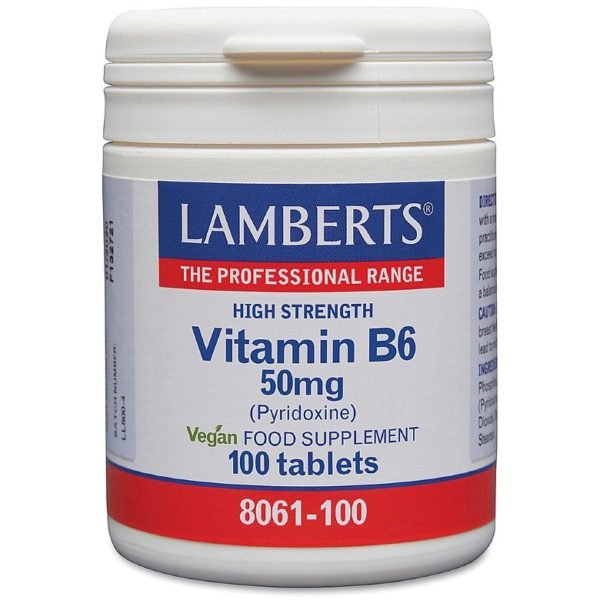 Vitamin B6 50mg 100 tablets